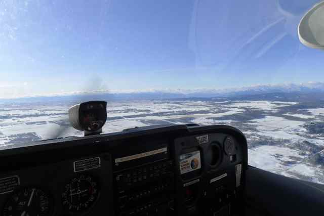 My first flight alone out of the circuit