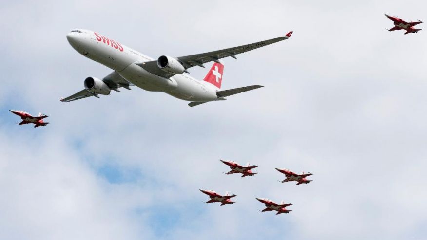 Flying next to an Airbus A330