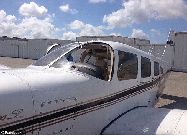 The plane post-collision. Image courtesy of dailymail.co.uk